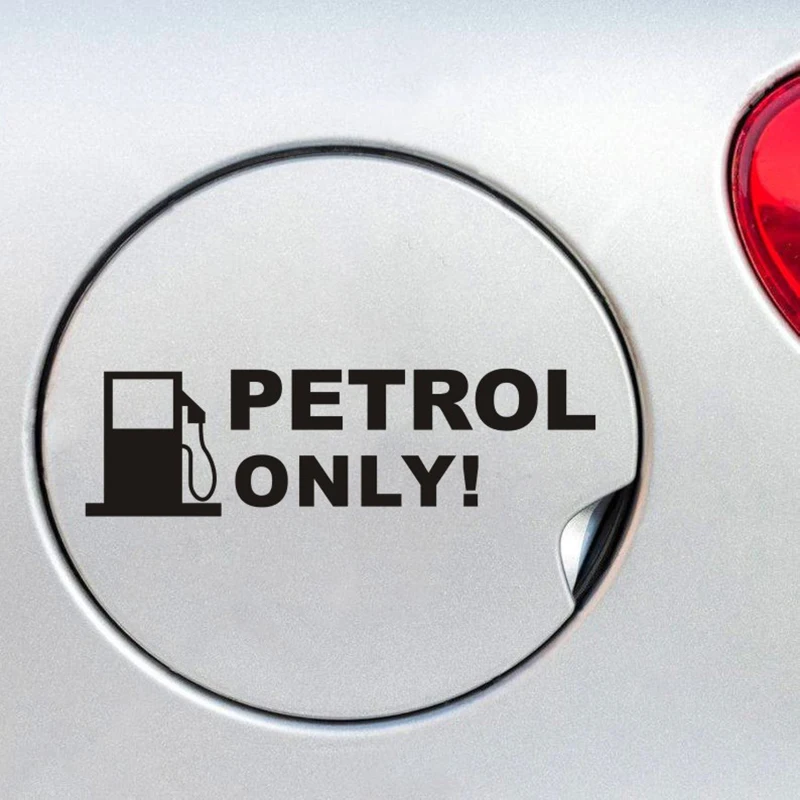 PETROL ONLY Text Car Sticker Removable Car Decal Waterproof Car Decals CZ15