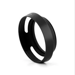 Бленда для объектива камеры 37-58 мм, металлическая полая крышка, черные бленды для объектива для Canon Nikon, бленда для зеркальной камеры Leica