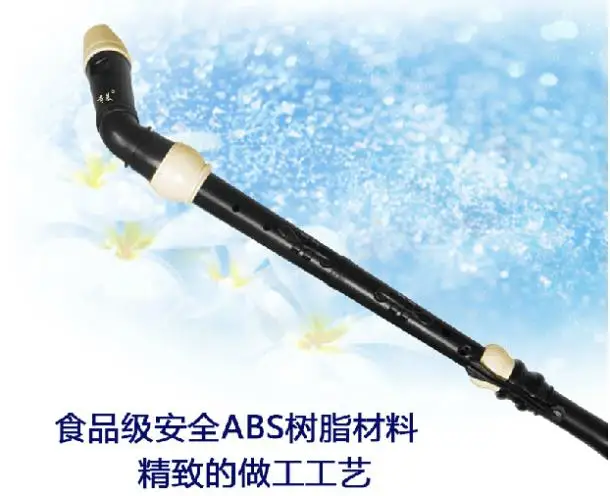 Professional 8 Holes Baroque Bass Resin Clarinet Chinese Flute F key Musical Instrument BASS English-style Recorder