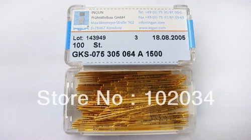 

100PCS/LOT INGUN GKS-075-305-064 GKS-075 305 064 A 2000 Spring Test Probe Pogo Pin made in Taiwan