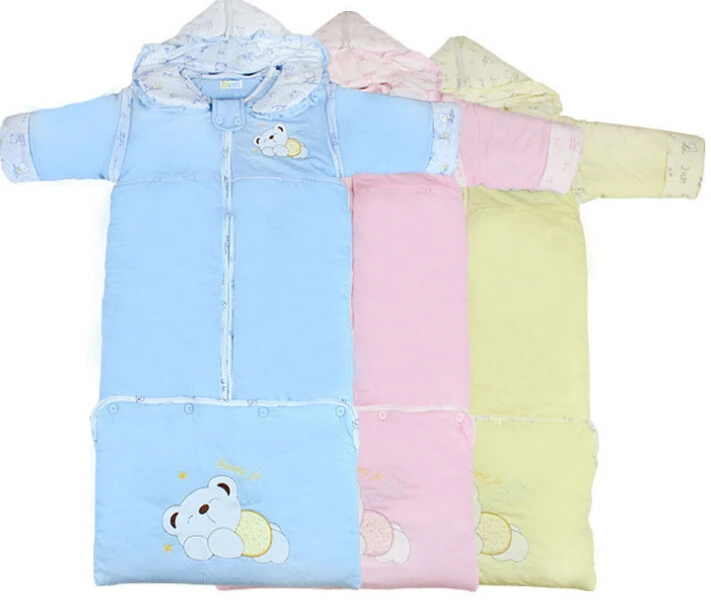 

0-4 yearsBaby bear Dongkuan baby sleeping bags lengthened removable storage cylinder cover thick pajamas M No.