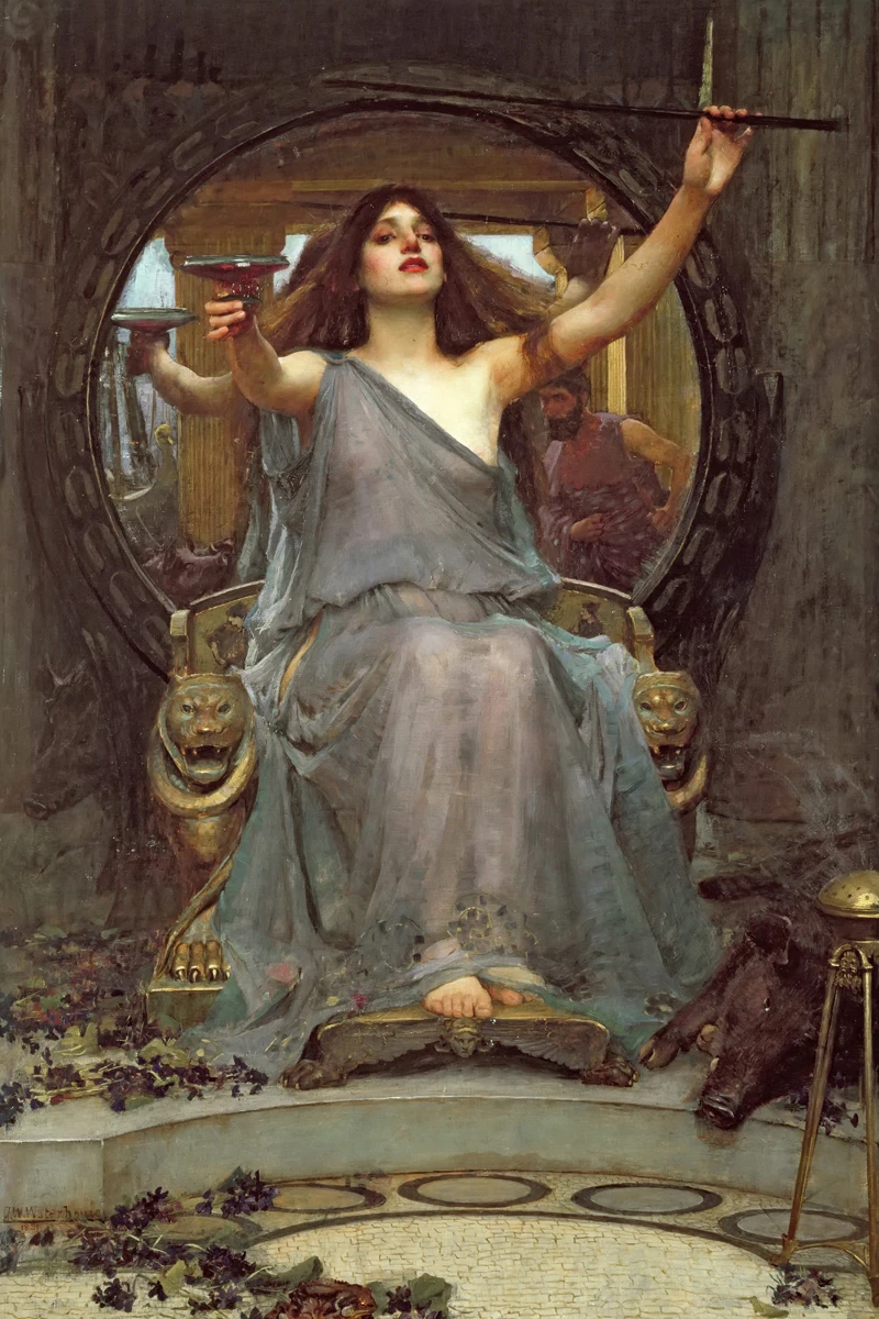 Neo Classical figurative painting canvas portrait poster beauty picture giant picture Circe Offering the Cup to Ulysses, 1891