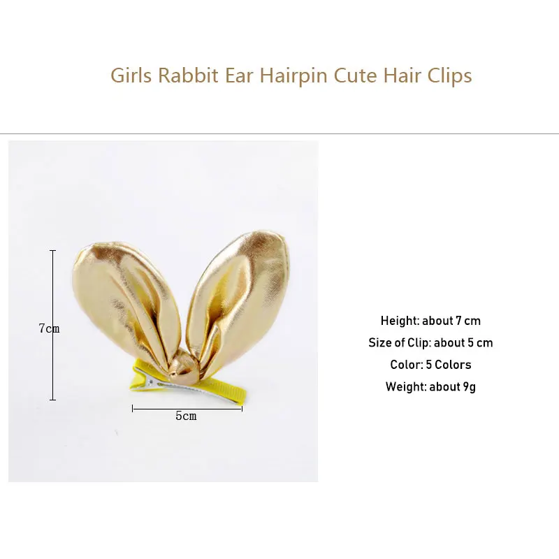 1PC Hairpin Stereo Rabbit Ears High Quality Girls Baby Hair Pins Hair Clip Kids Lovely Bow Boutique Hair Band Hair Accessories