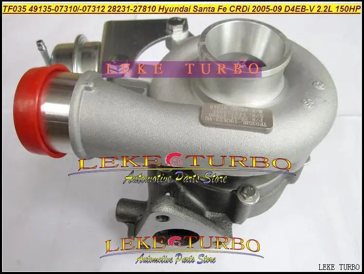 ww TF035 49135-07310 28231-27810 49135-07311 49135-07312 49135-07410 28231-27850 Turbo For HYUNDAI Santa Fe Grandeur CRDi CRDi