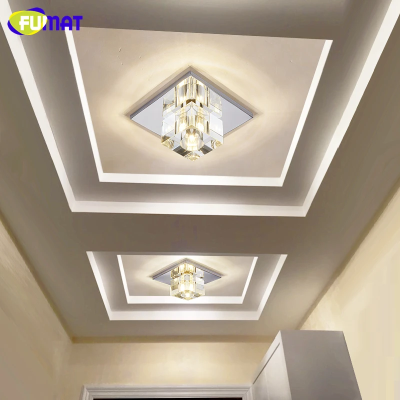 

FUMAT Crystal Ceiling Light 5W Foyer Ceiling Light Corridor Led Ceiling Lamp Home Decor Creative LED Crystal Ceiling Lamp