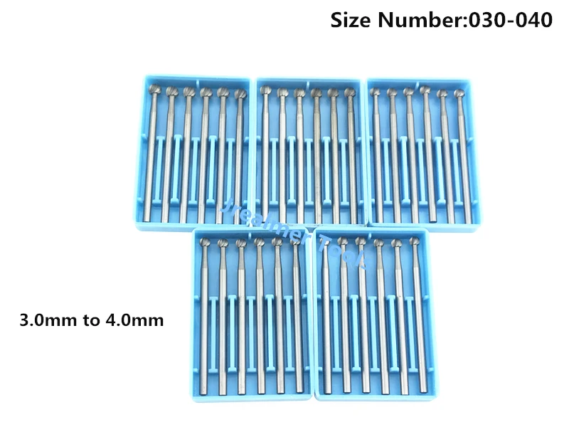 

Jrealmer 6pcs/box 2.35mm shank 3mm to 4mm Precision Tungsten Carbide Rotary Burrs Milling Cutter Rotary Tool