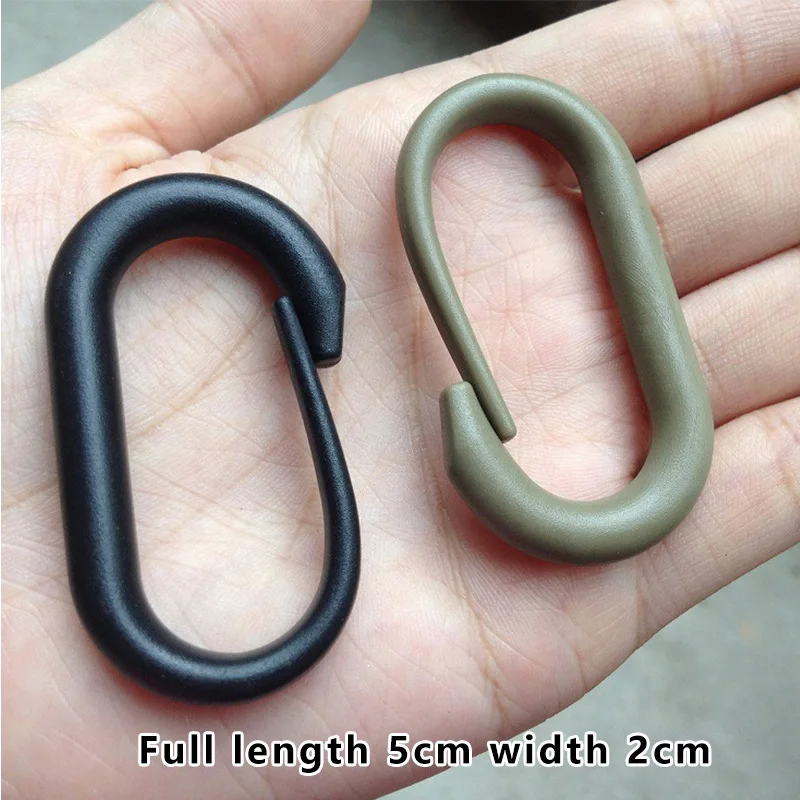 5Pcs/Lot Plastic Carabiners Buckles Hooks Generic Outdoor Molle Tactical Backpack Multiuse Durable Quick Release D-Ring Survival