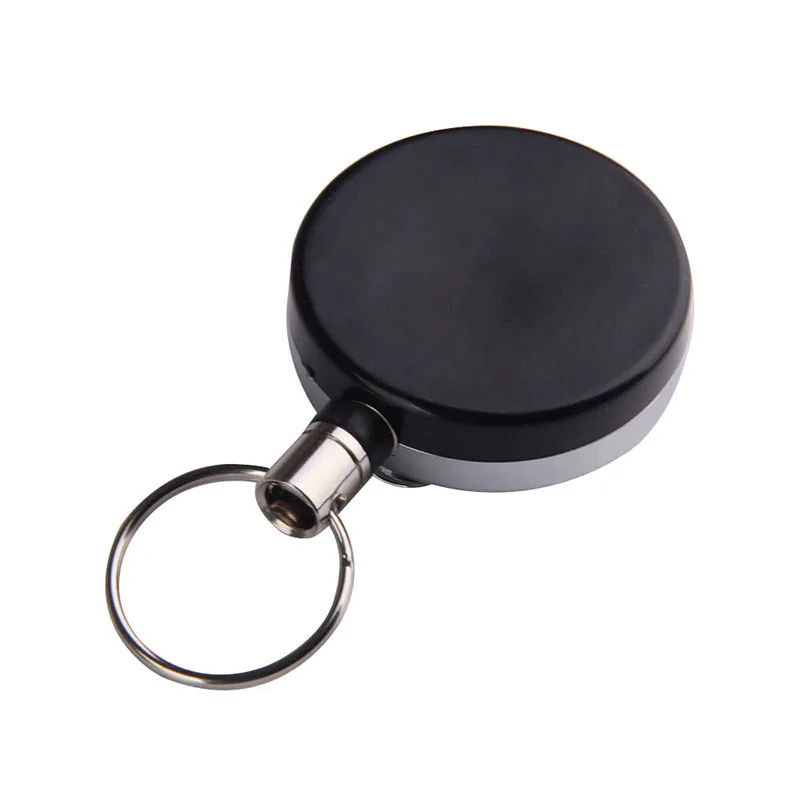 Portable Mini Key Buckle Metal Body Steel String Safety Key Holder Keyring Retractable Rope Keychain Anti-Lost Key chain Gift VL