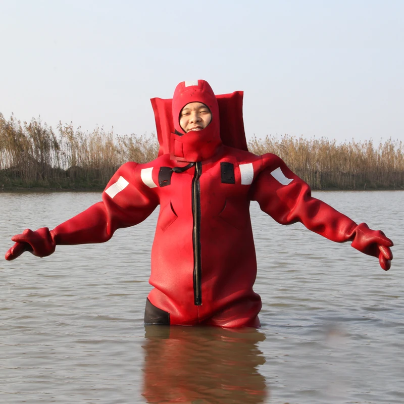 High quality neoprene survival suit, adult protective immersion suit, one size fits all