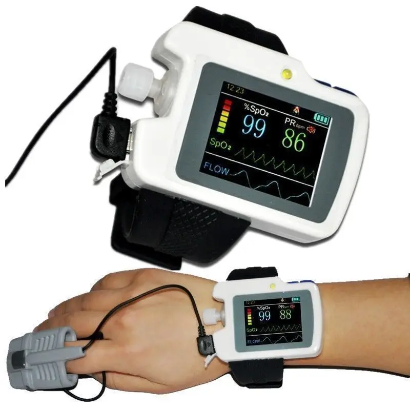 Contec Respiration Sleep Monitor Spo2,Pulse Rate,Nose Air Flow Measure,Sleep Apnea Screen meter CMS-RS01