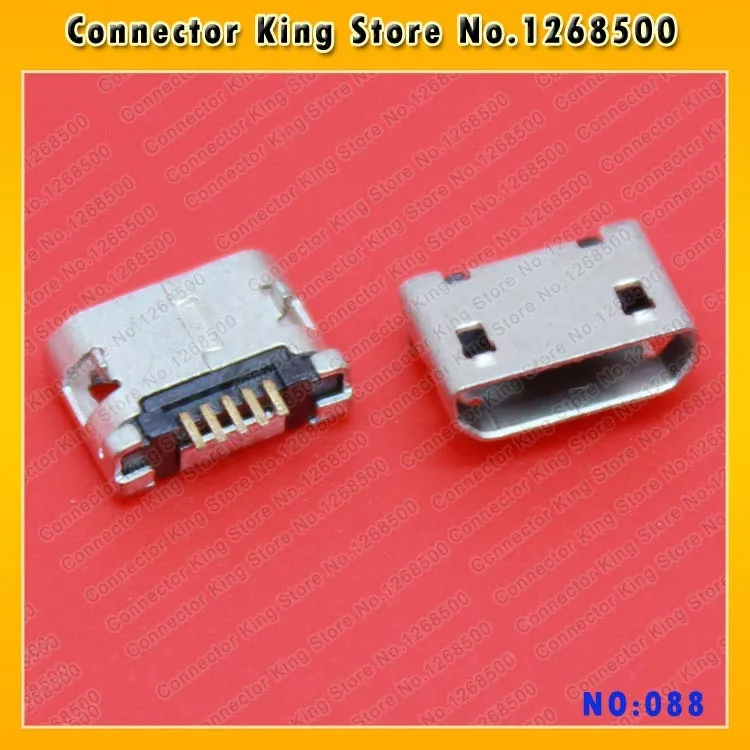 ChengHaoRan micro 5p USB jack connector socKet for phone charging port,data tail port,Long foot,with fixed foot,MC-088