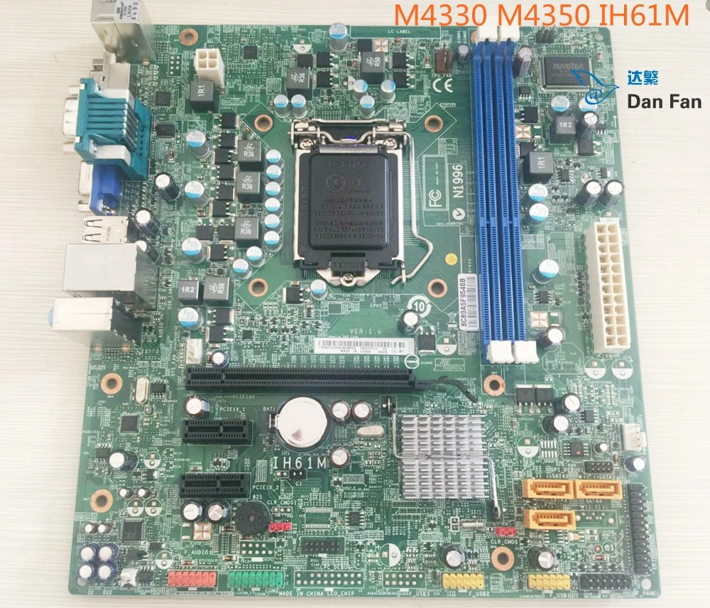 

Материнская плата для Lenovo M4330 M4350 IH61M V: 1,0 32NM LGA1155 материнская плата 100% работает