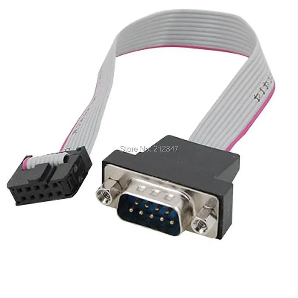 DB9 RS232 to 10 pin Ribbon Cable Connector Adapter