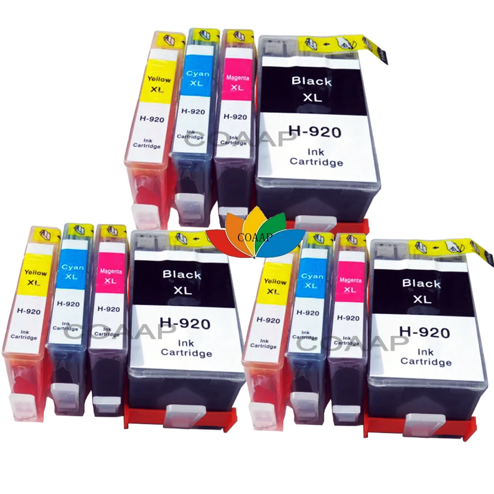 

12 Compatible ink cartridge For HP 920 XL OfficeJet 6000, 6500, 7000, 6000se, 6500se, 7000se, Wireless, Wide Format , Printer