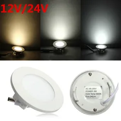 AC/DC 12V 24V led downlight 3W 4W 6W 9W 12W 15W 25W led ceiling recessed grid downlight round panel lightIncluding drivers