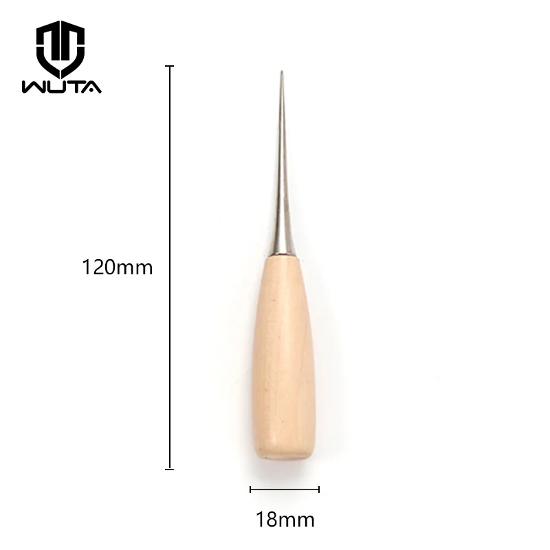 WUTA 2pcs Leather Hand Stitching Awl Tool Leather Craft Hole Punch Tools Sewing Punching Hole Maker Stitching Over Stitch