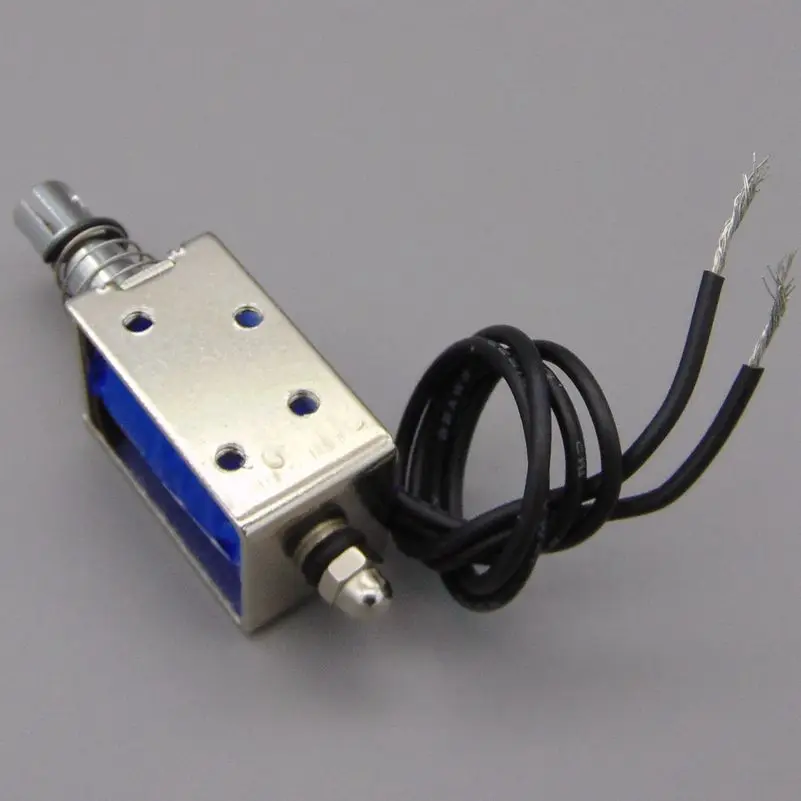 gangbei-0630B Wholesale DC 6V 12V 24V 300mA Force 5N JF-0630B travel 10mm Pull Type Linear Solenoid Electromagnet