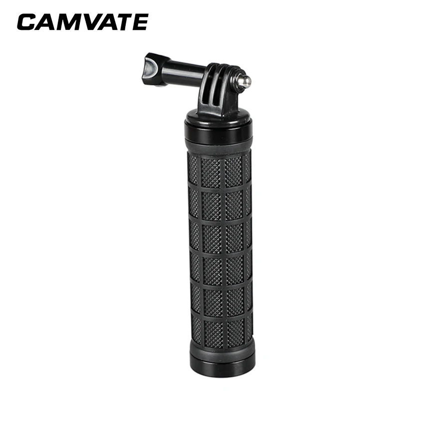 CAMVATE Rubber Handle Grip With GoPro Monopod Mount Adapter & 1/4"-20 Male/Female Threads For GoPro HD HERO 1 2 3 4 Cameras New