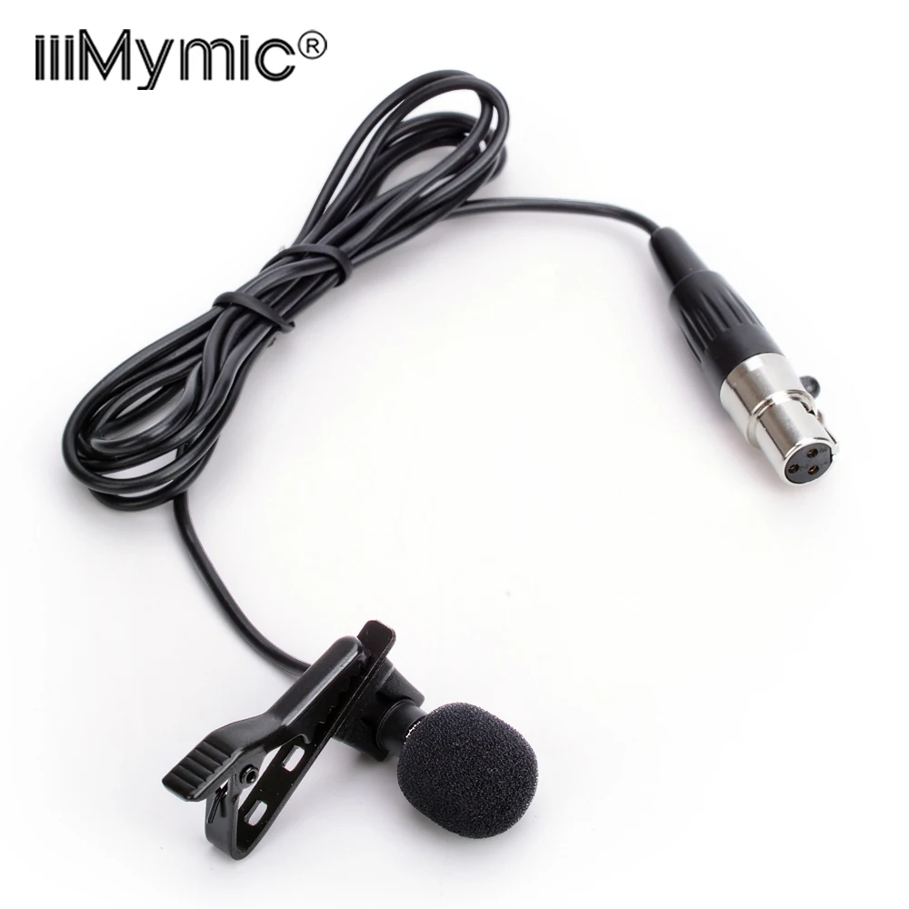 Professional Lavalier Lapel Tie Clip Unidirectional Condenser Microphone For AKG Wireless Body-Pack Transmitter 3 Pin XLR TA3F