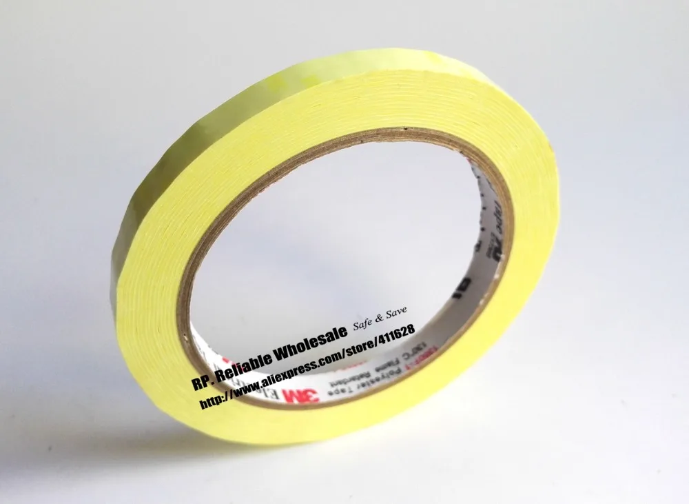 66M/Roll 3M Electrical Polyester Film Tape, Insulating Mylar Tape Flame Retardant for Coil, Transformer, Wire, Battery Wrap