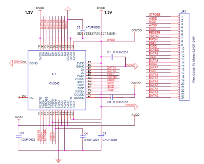 OV2640 OV7670 OV5640-AF Mini-Kameramodul CMOS-Bildsensor ESP32-CAM 2 Millionen 500 W Pixel Weitwinkelüberwachungserkennung – Detail 9