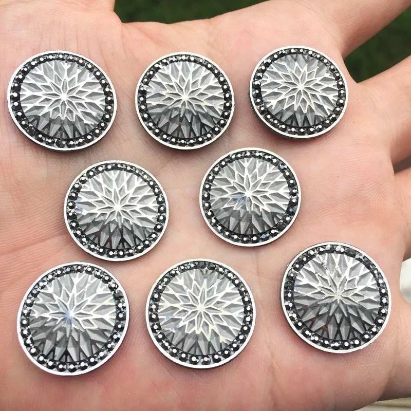 20pcs AB rotonda di colore della resina di Flatback Strass Decorazione di cerimonia nuziale di Fascino Del Mestiere 20mm E077