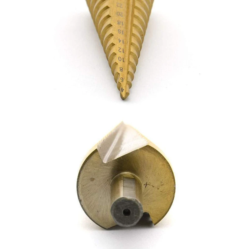 3pcs/set  4-12/20/32mm HSS Step Cone Drills Bit Set Hole Cutter Titanium Coated Tool