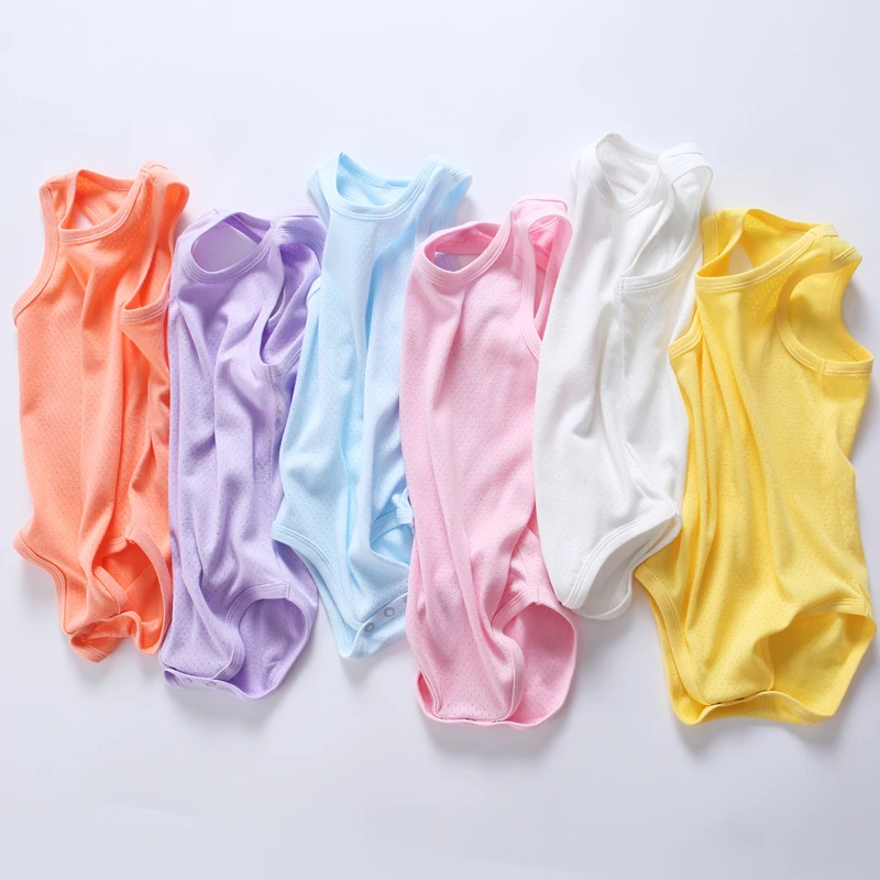 Baby bodysuit 100% cotton baby sleeveless body suits infant baby body boys girls summer clothes baby vest clothing overalls