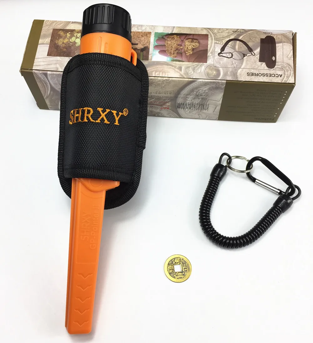 Upgraded Pro Pinpointing Hand Held Metal Detector TRX GP-pointer2 Waterproof Pointer Metal Detector Orange/black Color