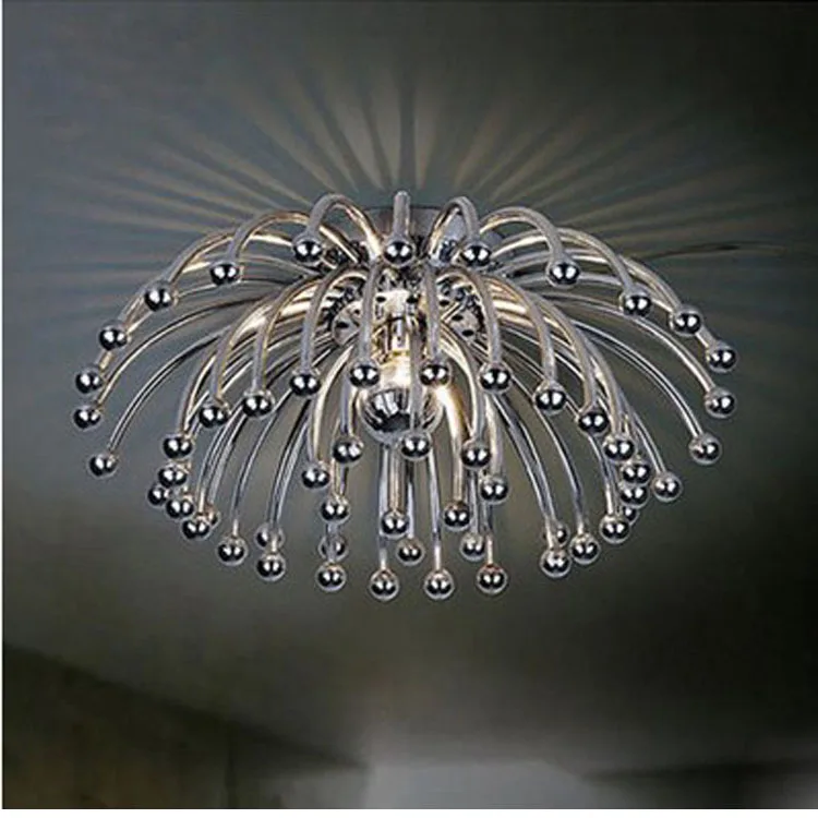 Led postmodern ceiling lamp eight fish concise hotel lobby bedroom lamp home led living room chrysanthemum ceiling lamp