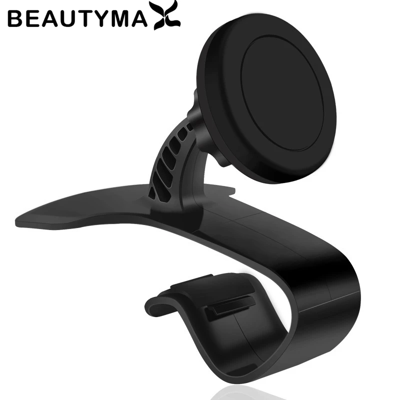 Gemakkelijk Clip Magnetische Auto Telefoon Houder Dashboard Auto Houder Magneet Auto Telefoon Houder Universele Gps Stand Mount Display 360 Draaibaar