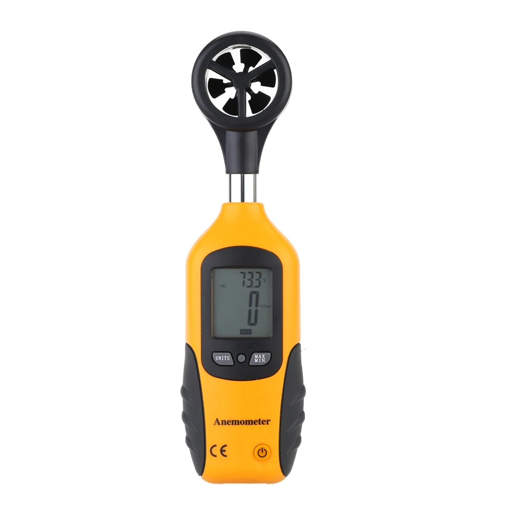 

High Quality Digital Anemometer Wind Speed Meter Air Flow Meter Portable HT-81 LCD Display Velocity Temperature Measuring Tester