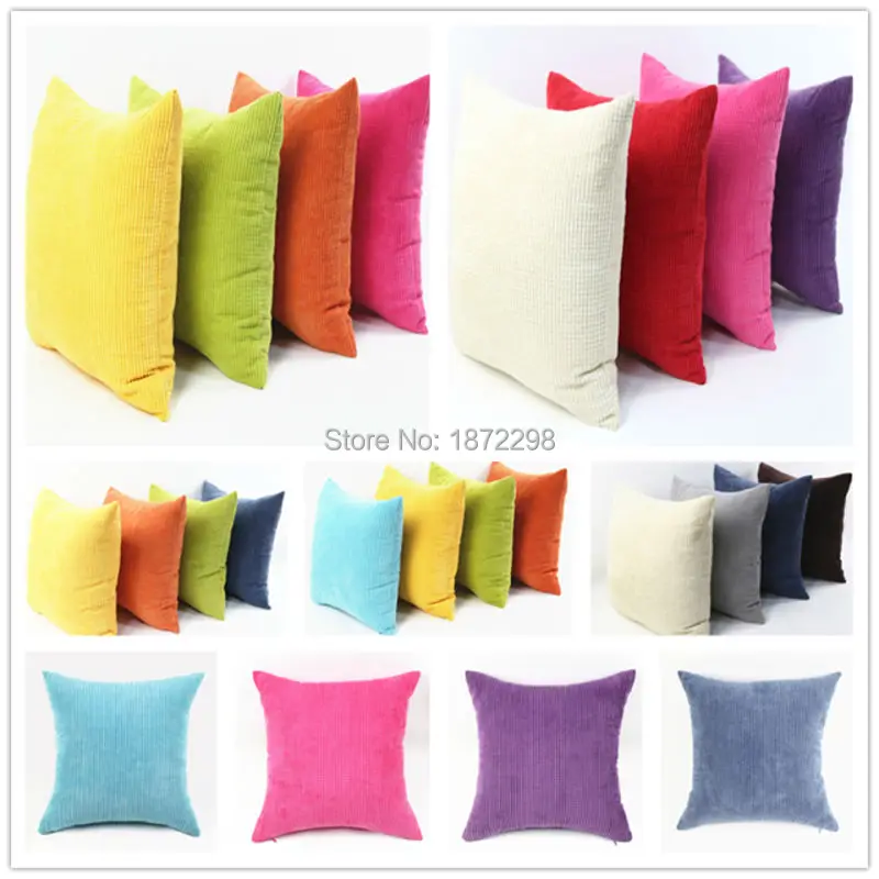 30X50cm 35X50cm 40X60cm Corduroy Little Corn Kernels Cushion Cover Solid Throw Pillow Case Decor HT-NPCJC-B-L