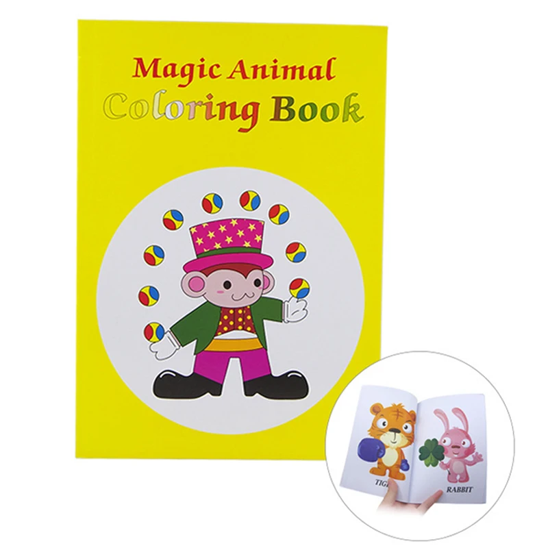 A Fun Magic Coloring Book Medium (20.2*13.5*0.7cm) Magic Tricks Fun Close Up Magia Mentalism Illusion Gimmick Props Classic Toys