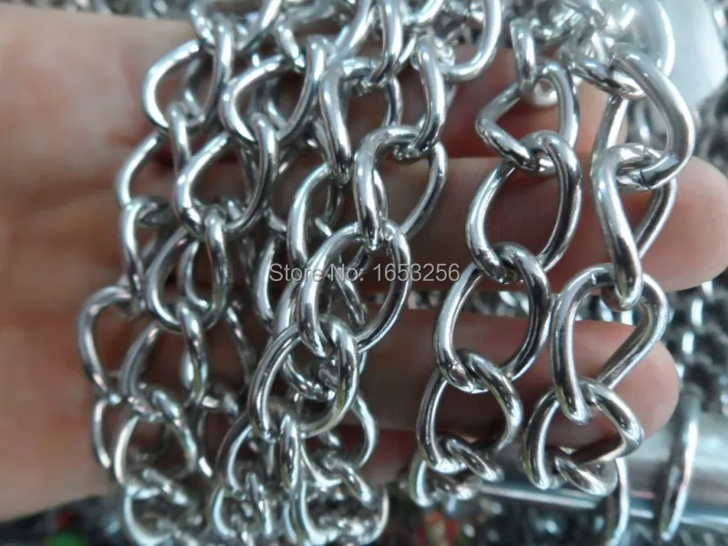 

Lot of 5 meters 8mm wide * 2mm thick 316l Stainless Steel Cowboy Link Chain Jewelry Finding / Marking Wholesale Chain Heavy