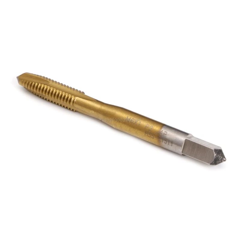 1Pc  M2/M2.5/M3/M3.5/M4/M5/M6 HSS Metric Straight Flute Thread Screw Tap Plug Tap Hand Cutting Tools