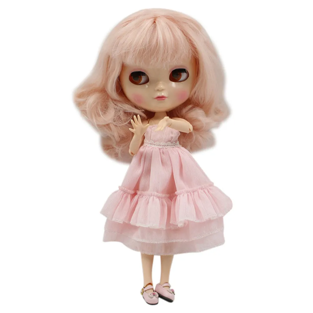

ICY Doll joint doll factory BL2352 light pink hair natural skin it suitable for cosmetic diy refit BJD Toys factory nude fashion