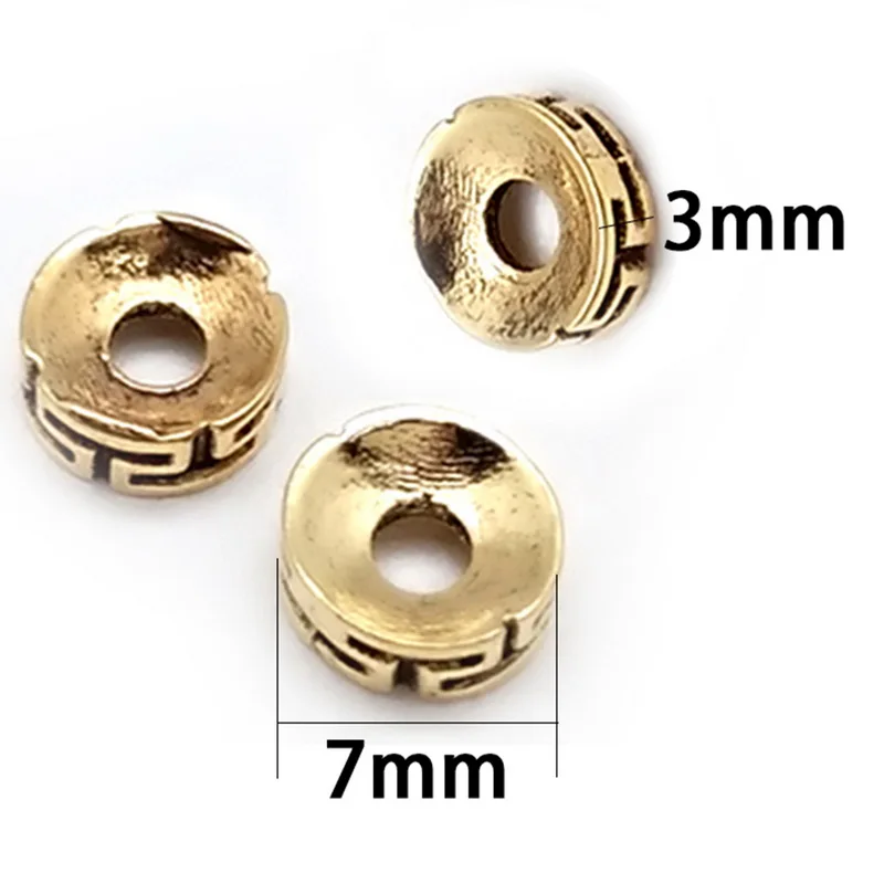 30pcs/lot 7*3mm T Pattern Concave Shape Zinc Alloy Metal Spacer Beads for DIY Bracelet Necklace Jewelry Findings Making image 6