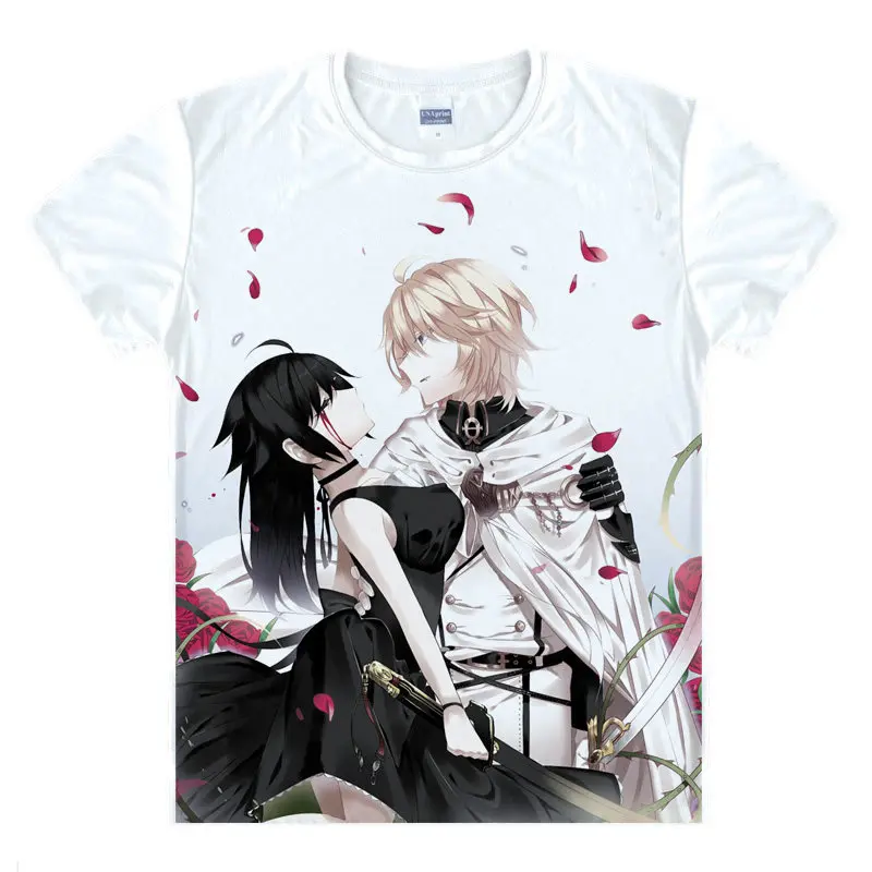 Seraph of the End T-Shirt Shiho Kimizuki Shirt Cool t-shirts anime and manga awesome Printed T Shirts cosplay costumes anime a