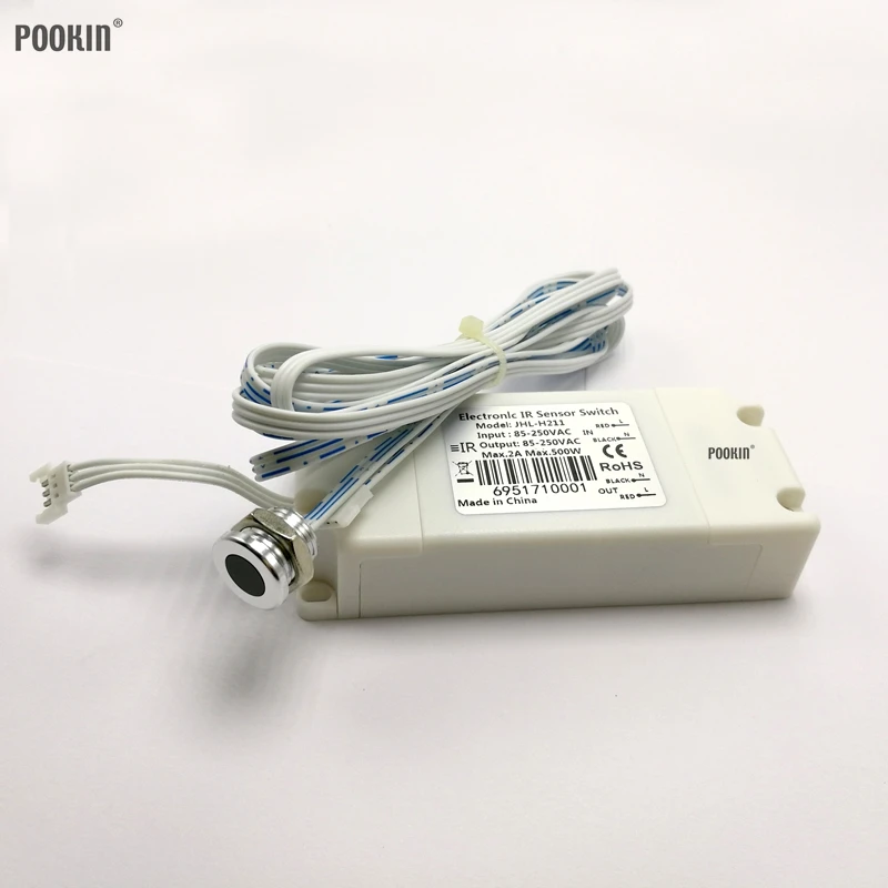 Patented Two Models IR Sensor Switch 500W AC85V-250V Infrared Sensor Switch Motion Sensor Induction Auto On/off Lamps 4-9CM CE