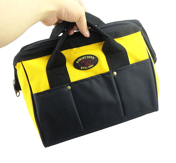 Protable and shoulder tool bag maleta de ferramentas oxford cloth and composite material durable waterproof mutifaction