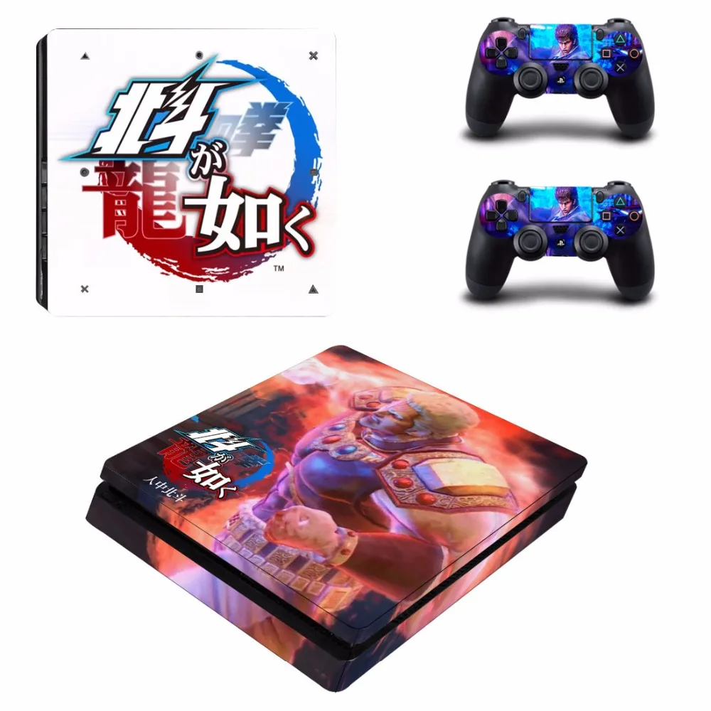 Yakuza Hakuto Ga Gotoku PS4 Slim Skin Sticker Decal For Sony PlayStation 4 Console and 2 Controllers PS4 Slim Skins Stickers