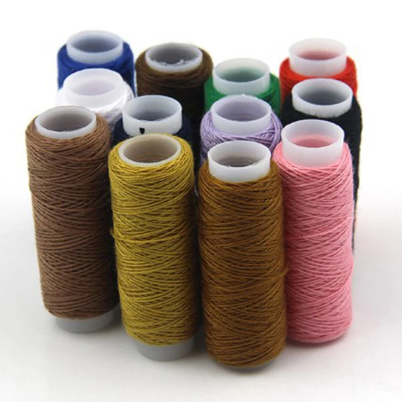 

1lot 2Pieces 20S/3 Denim Sewing Thread Roll, Thick Jeans Canvas Bag White Thread for Sewing 100% polyester Sofa Sewing supplies