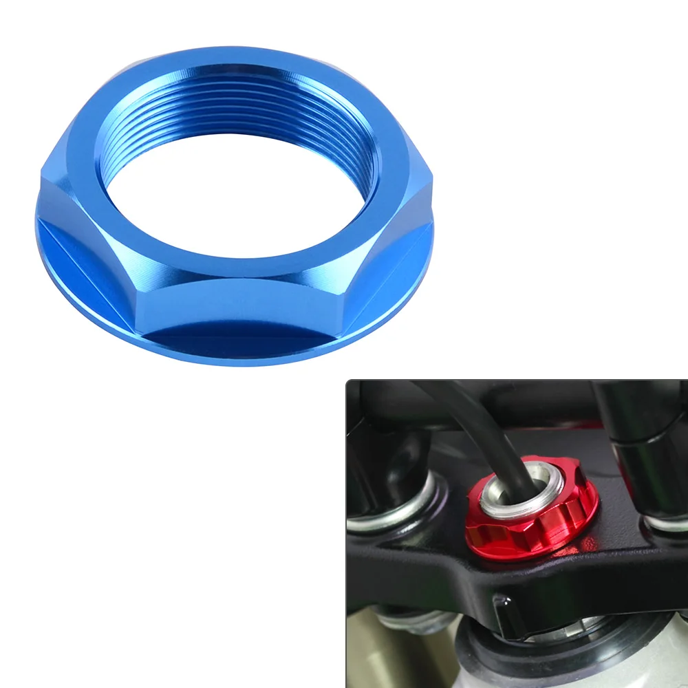 

Motorcycle Billet Steering Stem Nut For Honda Husqvarna TC250 TE250 2009-2013 WR125 2008-2013 SM250R 2009 TE TC 250