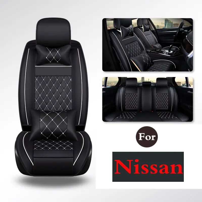 High-End Pu Leather Car Truck Seats Breathable Pad Cushion Cover (Fits: Seat)For Nissan Qashqai X-Trail Paladin Bluebird D22