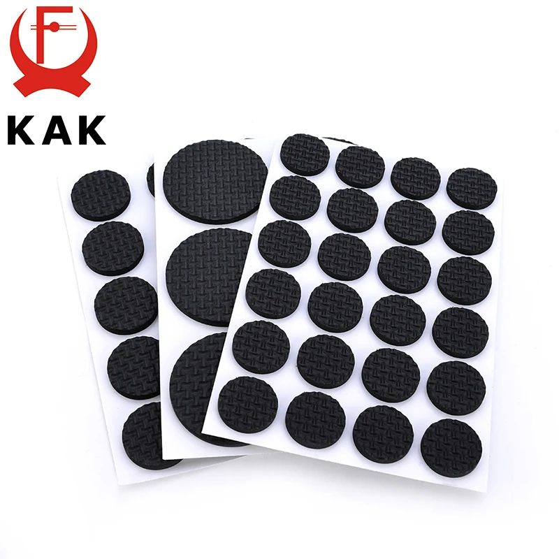 KAK 1-24PCS Samoprzylepne nóżki do mebli Dywaniki filcowe Podkładki antypoślizgowe Mata zderzakowa Tłumik do krzesła Ochraniacz stołu Sprzęt