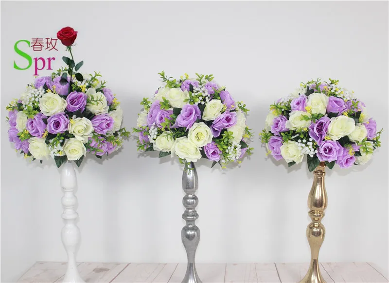 

SPR Table Runner Garland Wedding Arrangement Decoration Ball Centerpiece Row Flowers Rose Artificial Flower Centerpieces