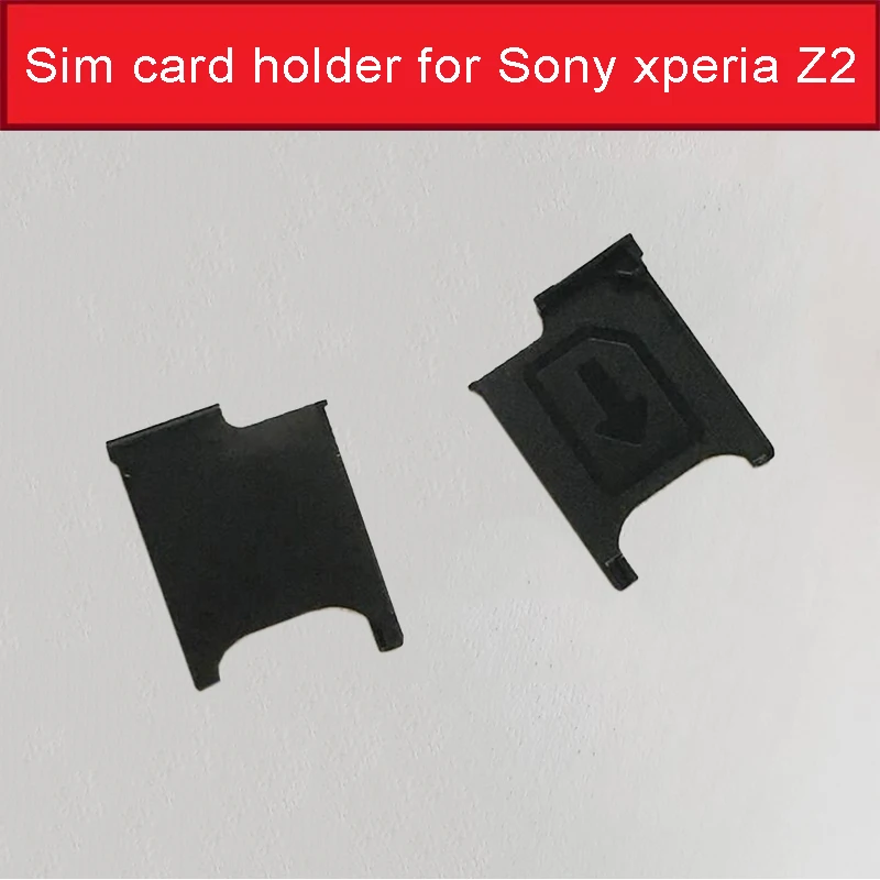 100% Genuine sim card reader holder for Sony xperia Z2 L50W L50 D6503 D6502 Sim Card Slot Tray for Sony Z2 Sim Card tray Adapter