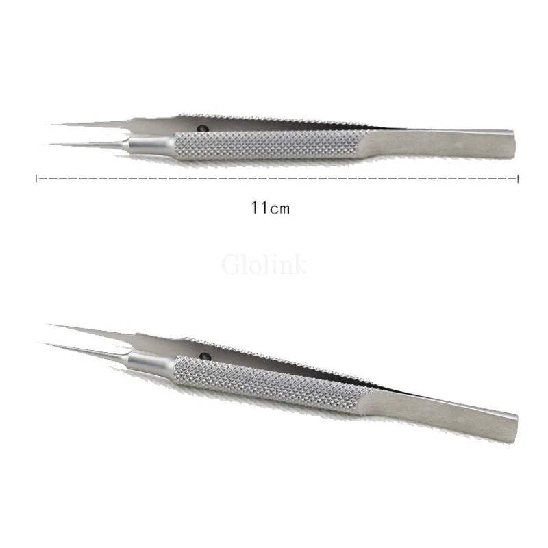 메이크업 메이크업 4개/세트 안과용 기구 12.5cm 가위+니들 홀더+11cm 핀셋 스테인리스 스틸 도구 눈썹 핀셋