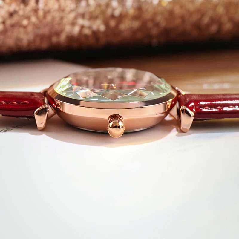 GEDI-ساعات نسائية من الجلد ، كوارتز ، بسوار غير رسمي ، 2019